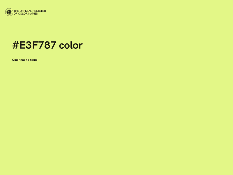 #E3F787 color image