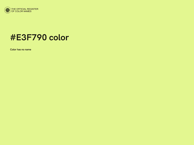 #E3F790 color image