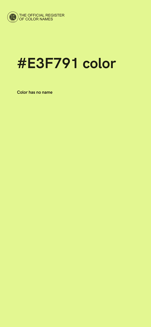 #E3F791 color image