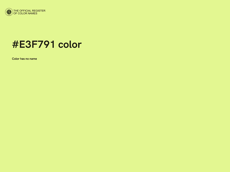 #E3F791 color image