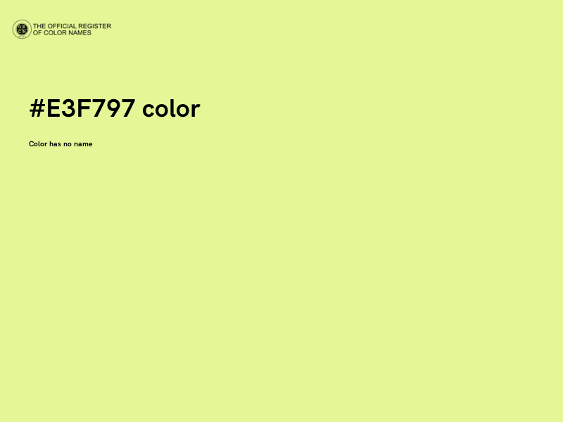 #E3F797 color image