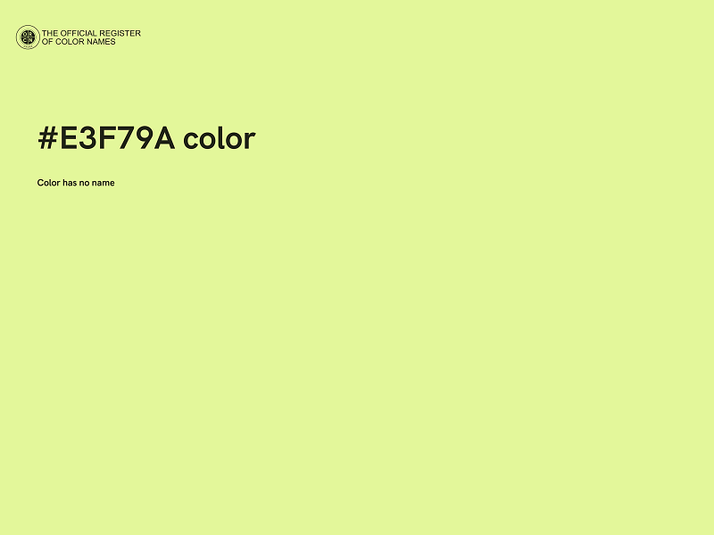 #E3F79A color image