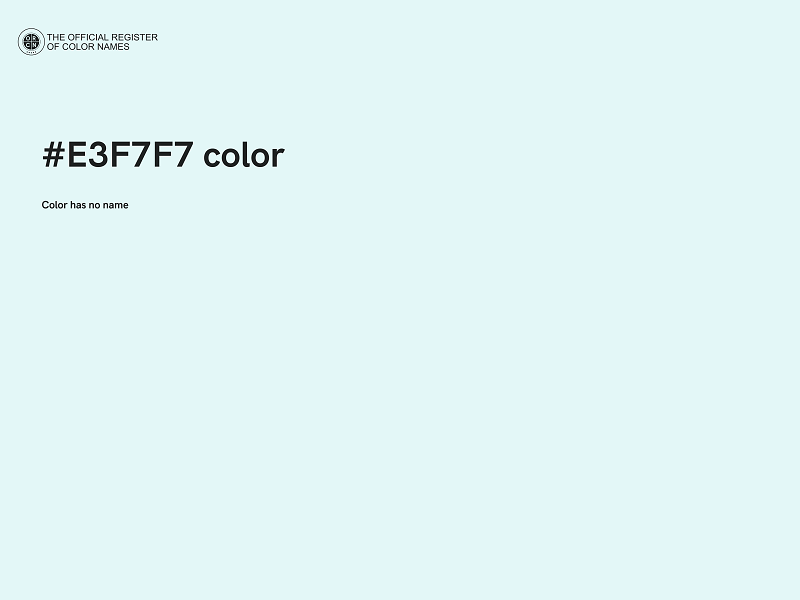 #E3F7F7 color image