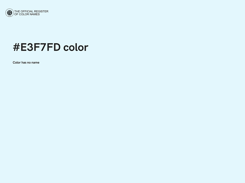 #E3F7FD color image