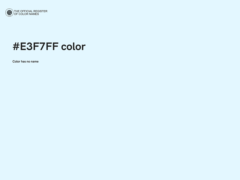 #E3F7FF color image