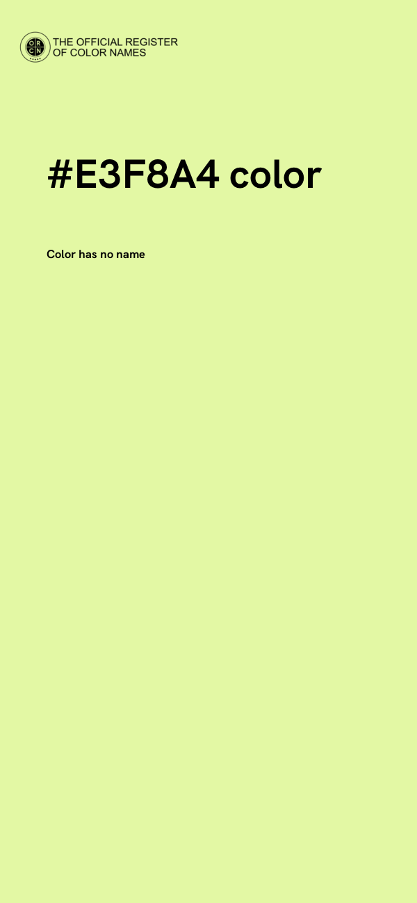 #E3F8A4 color image