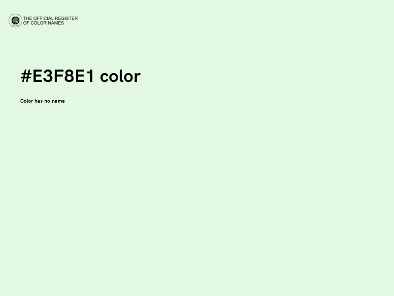 #E3F8E1 color image