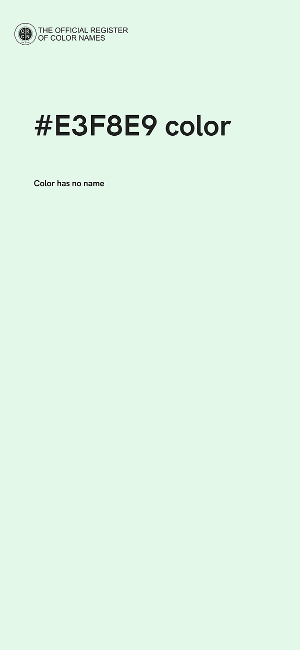 #E3F8E9 color image