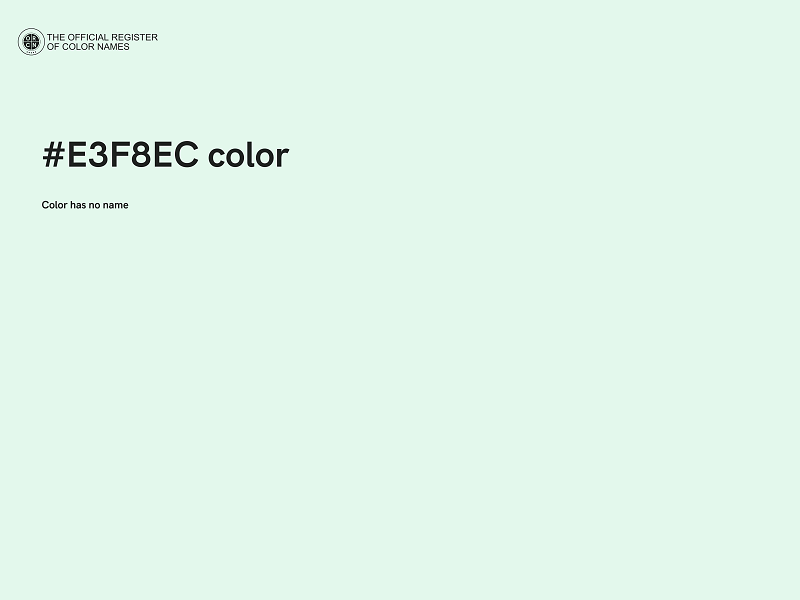 #E3F8EC color image