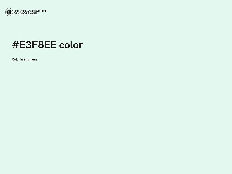 #E3F8EE color image