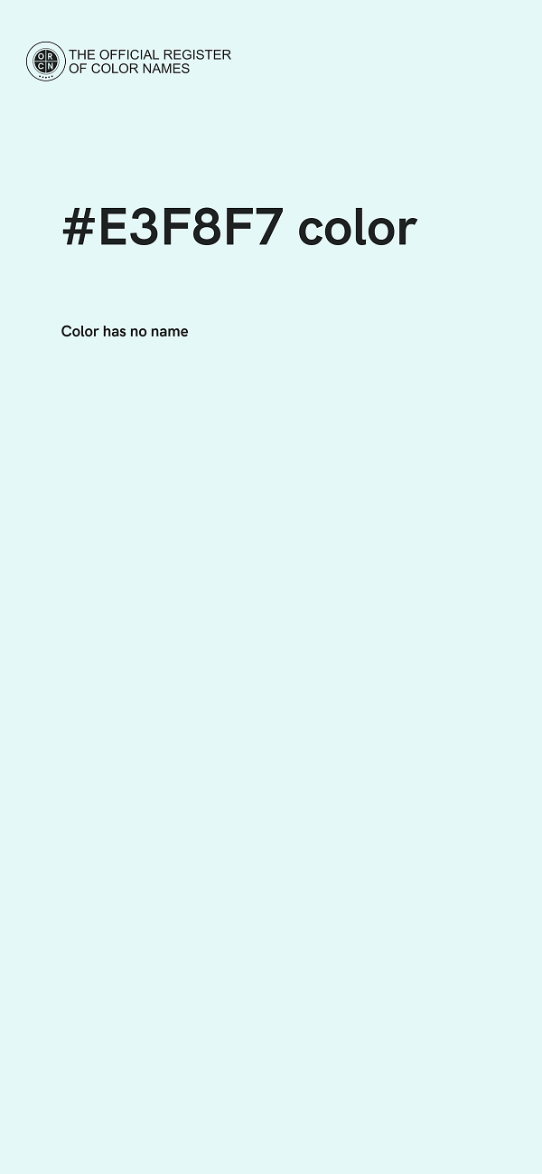 #E3F8F7 color image