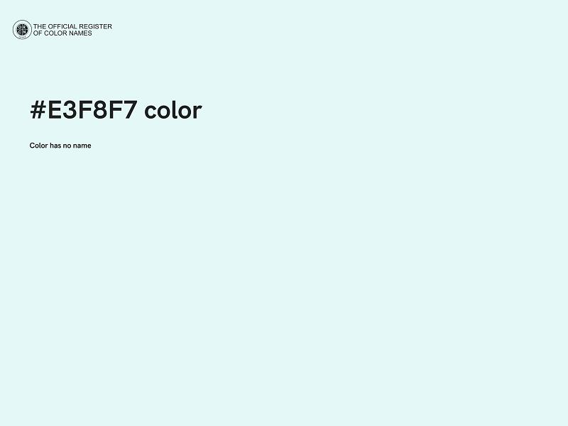 #E3F8F7 color image