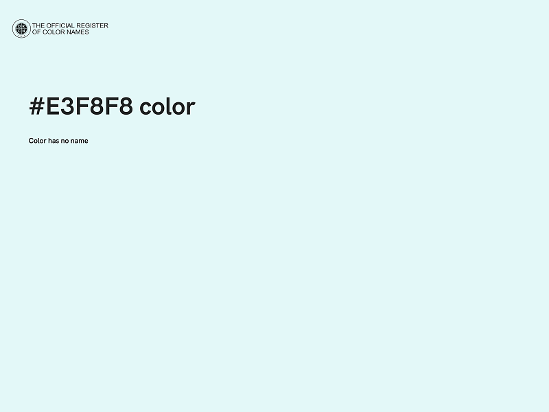 #E3F8F8 color image