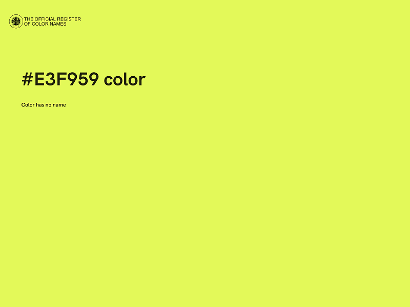 #E3F959 color image