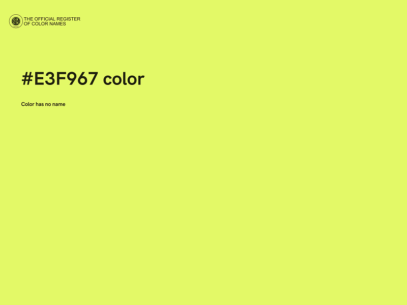 #E3F967 color image