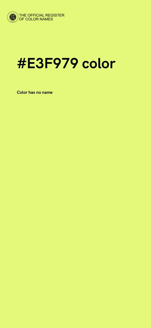 #E3F979 color image