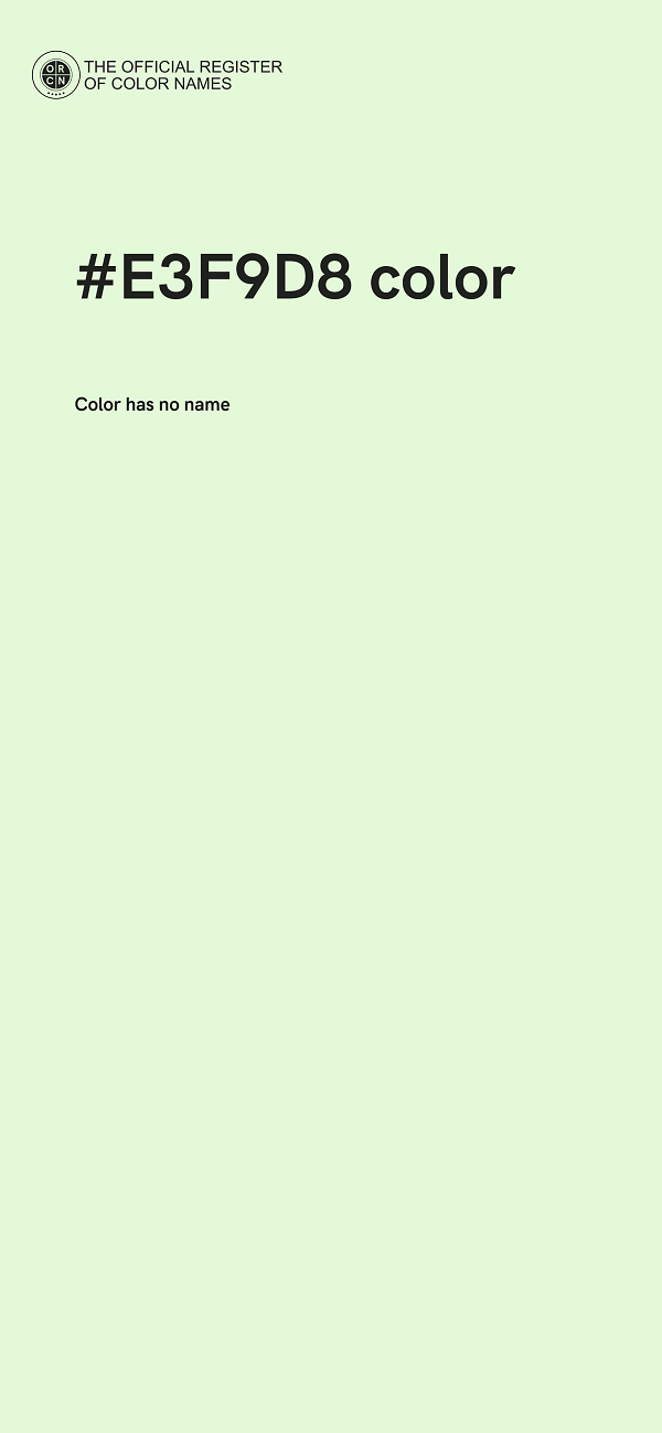 #E3F9D8 color image