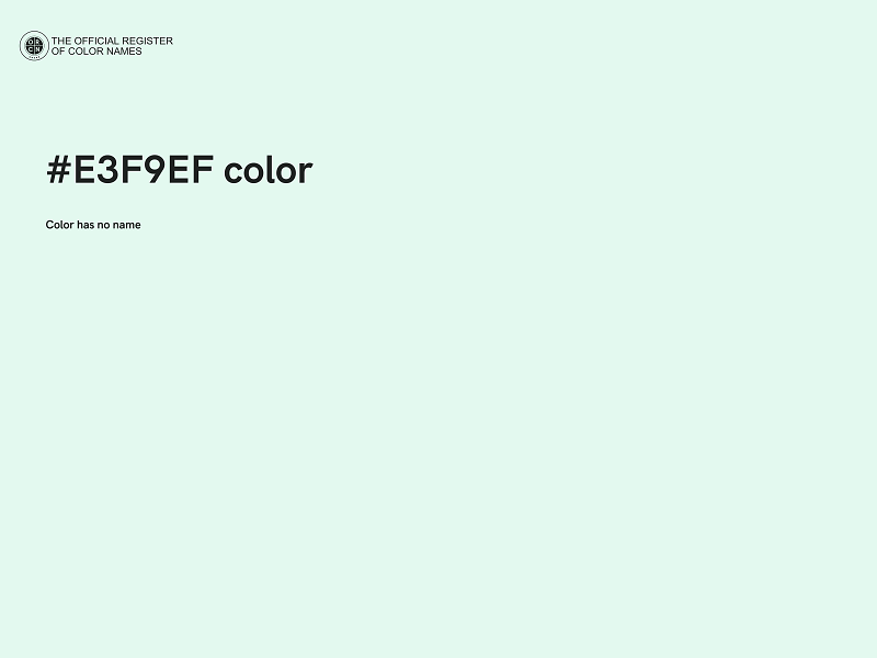 #E3F9EF color image