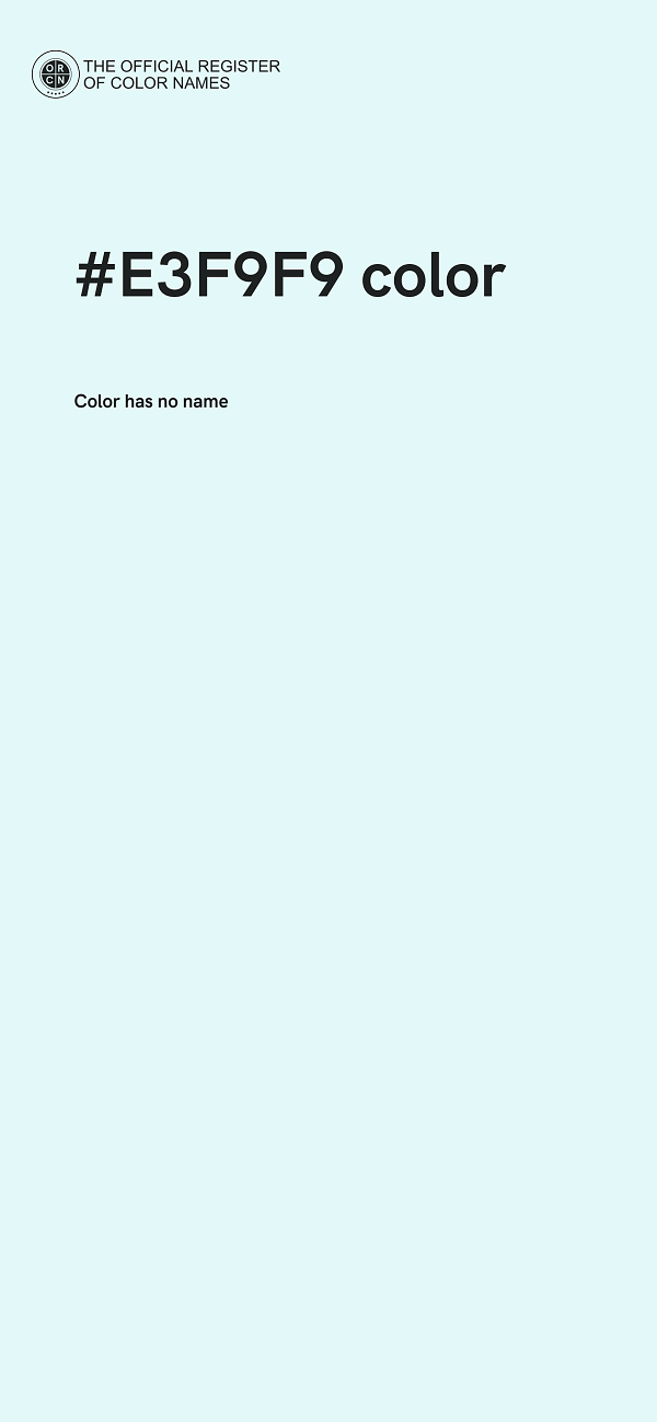 #E3F9F9 color image