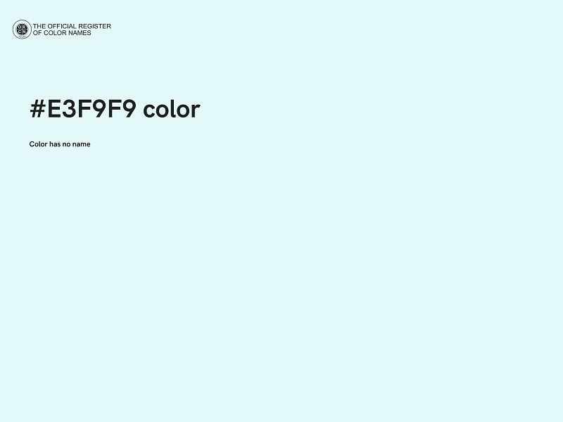 #E3F9F9 color image
