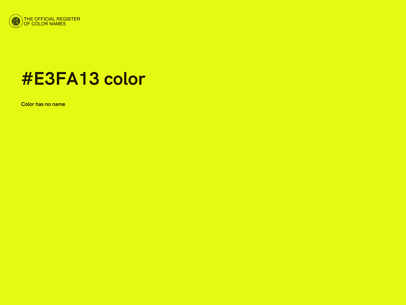 #E3FA13 color image