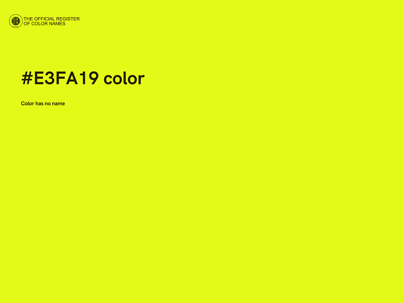 #E3FA19 color image