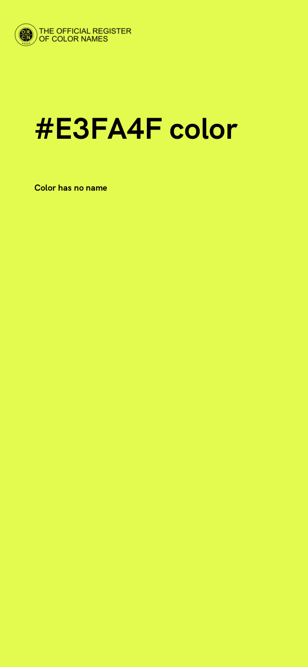 #E3FA4F color image