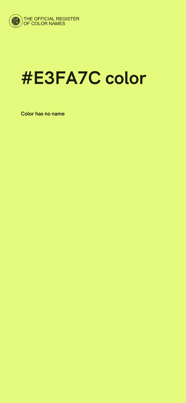 #E3FA7C color image