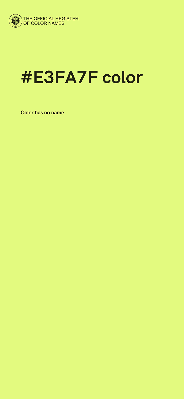 #E3FA7F color image