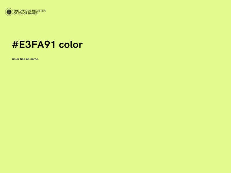 #E3FA91 color image