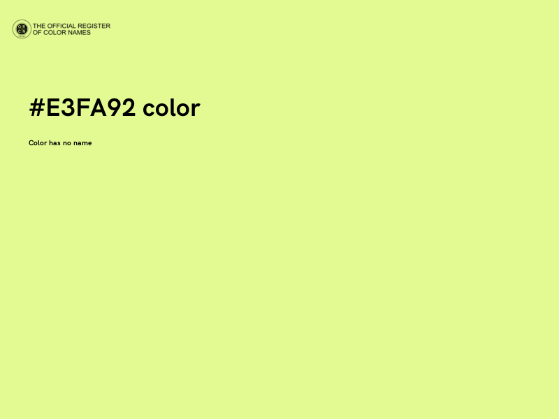 #E3FA92 color image