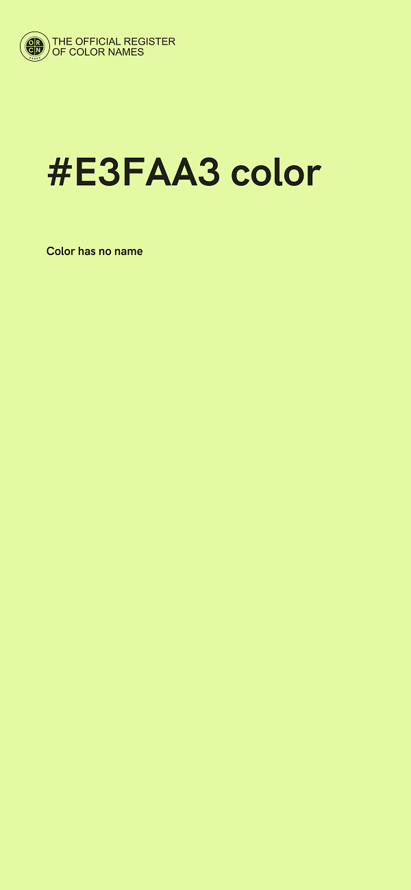 #E3FAA3 color image
