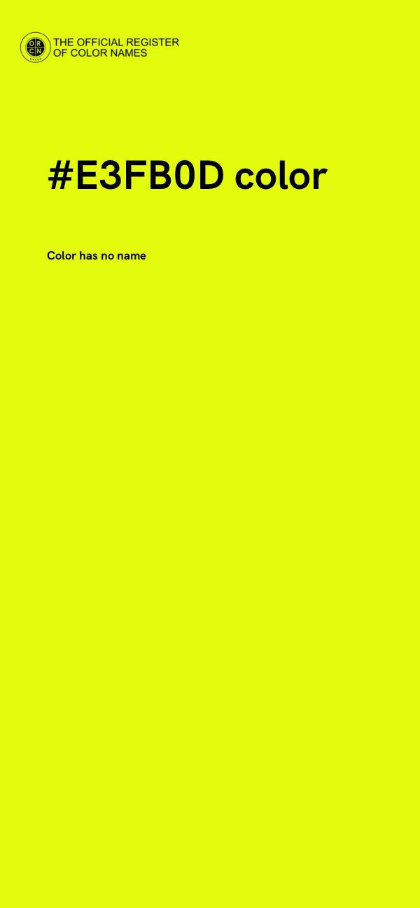 #E3FB0D color image