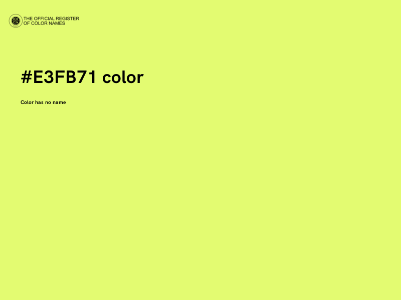#E3FB71 color image