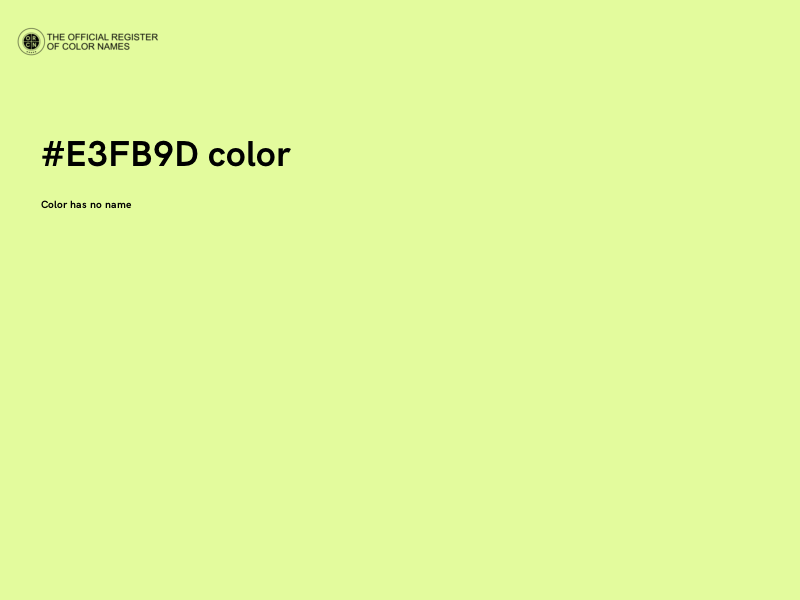 #E3FB9D color image