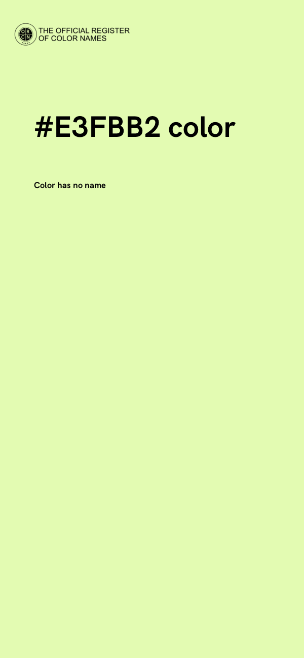 #E3FBB2 color image