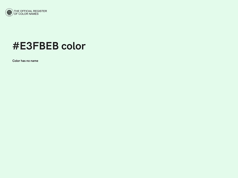 #E3FBEB color image