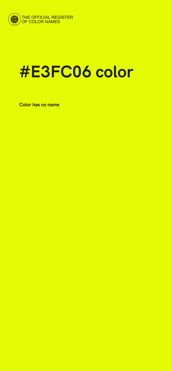#E3FC06 color image