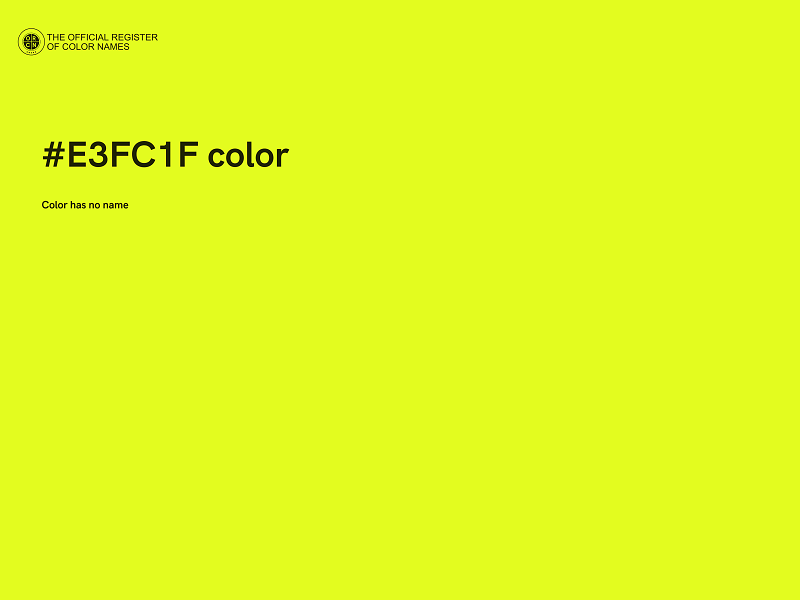 #E3FC1F color image