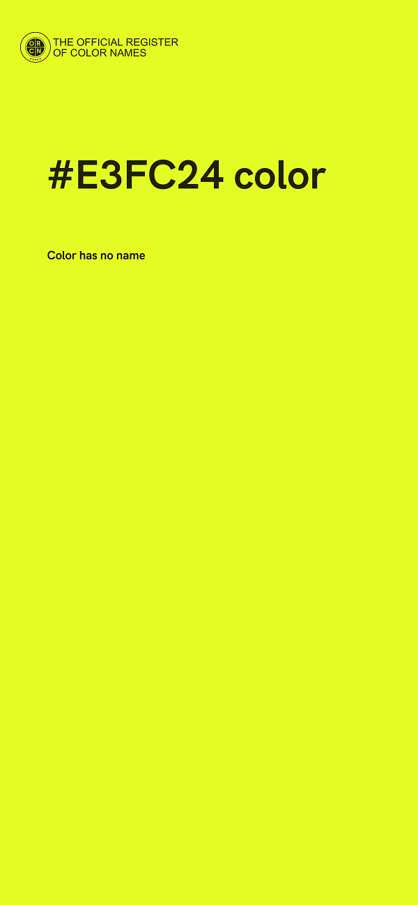 #E3FC24 color image