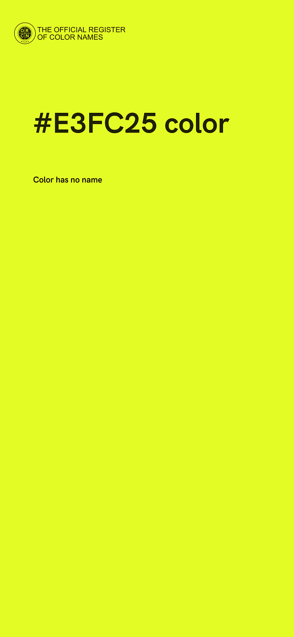 #E3FC25 color image