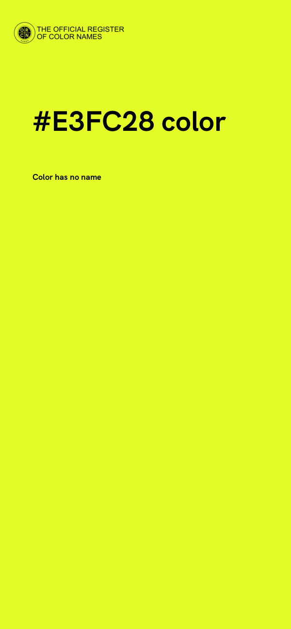 #E3FC28 color image