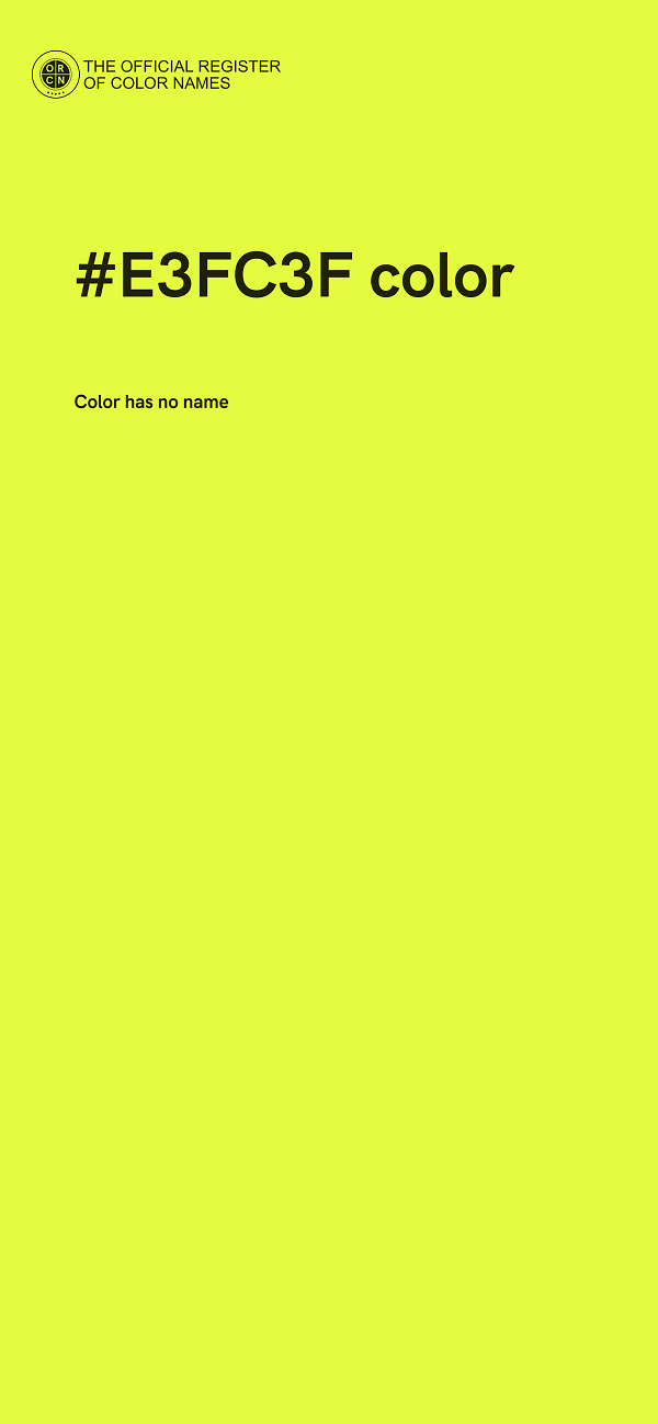 #E3FC3F color image