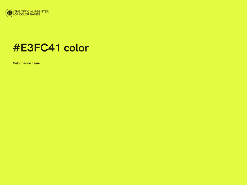 #E3FC41 color image