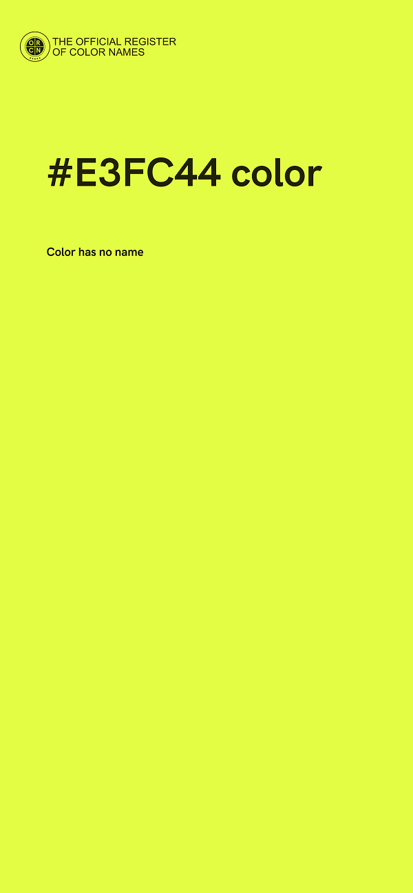 #E3FC44 color image