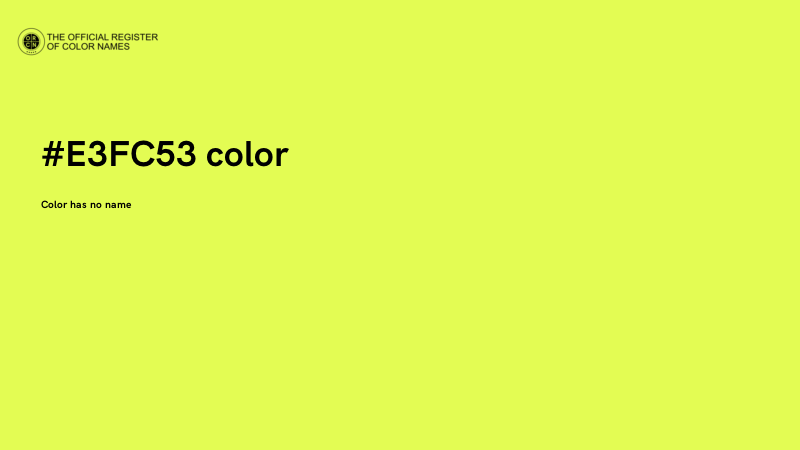 #E3FC53 color image