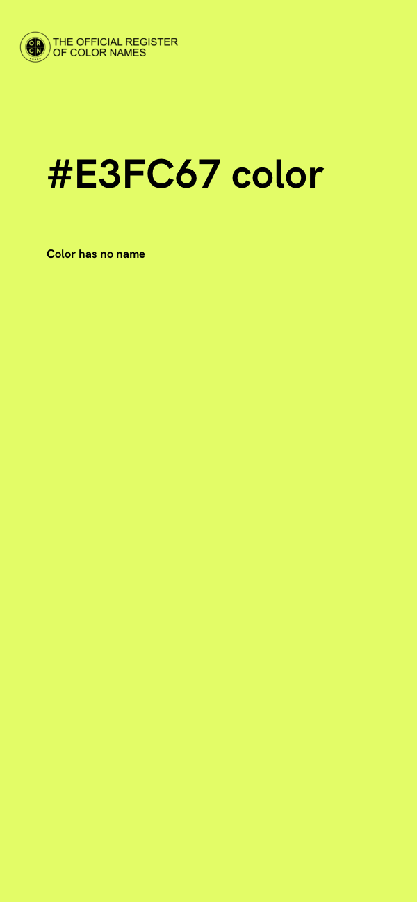 #E3FC67 color image