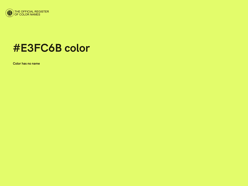 #E3FC6B color image