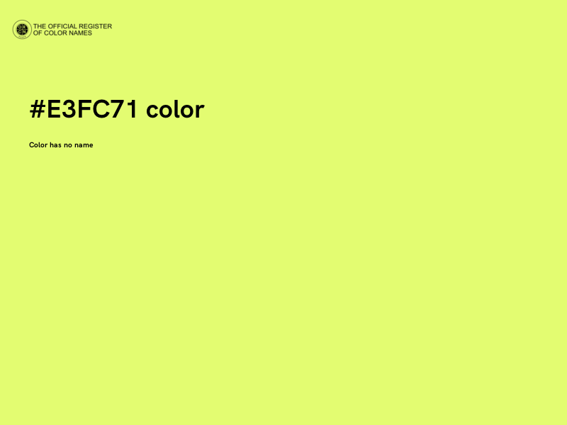 #E3FC71 color image