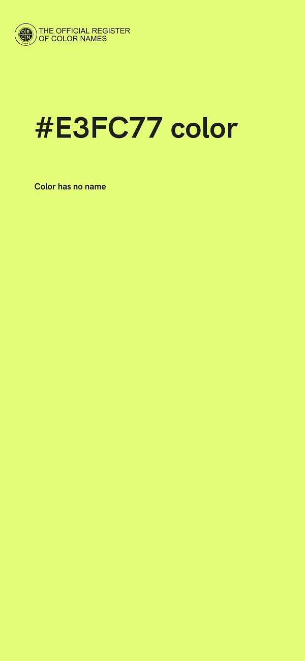 #E3FC77 color image